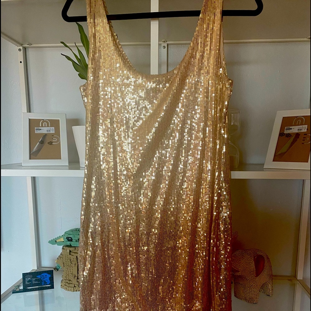 Gold dress